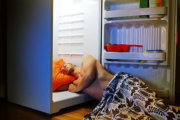 dormind in frigider