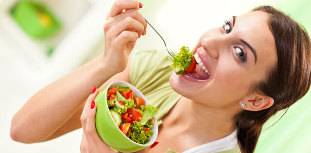 femeie vegetarian