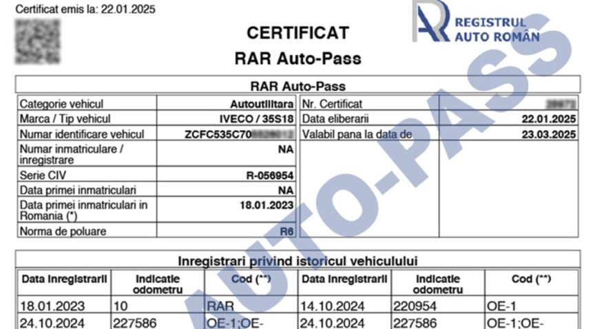 Obține rapid raportul tău Autopass RAR