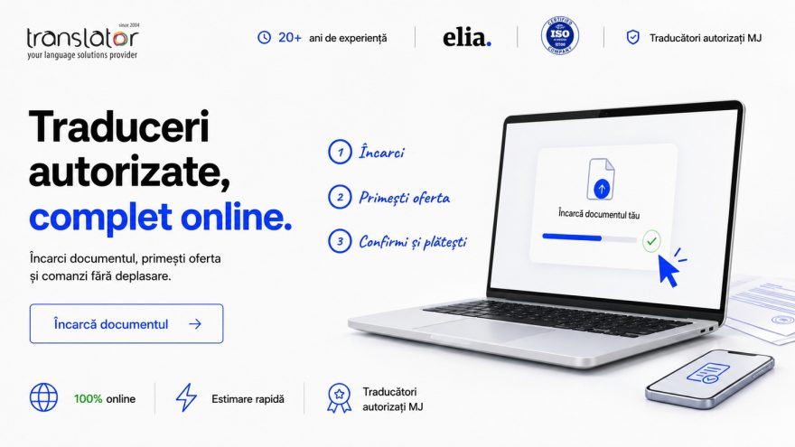 Traduceri autorizate Cluj — cum obții acum traducerea online, fără deplasare la birou
