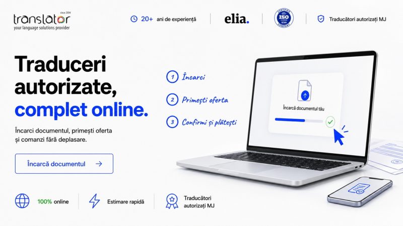 Traduceri autorizate Cluj — cum obții acum traducerea online, fără deplasare la birou